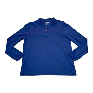 Mizzen+Main Blue Knit Sweater